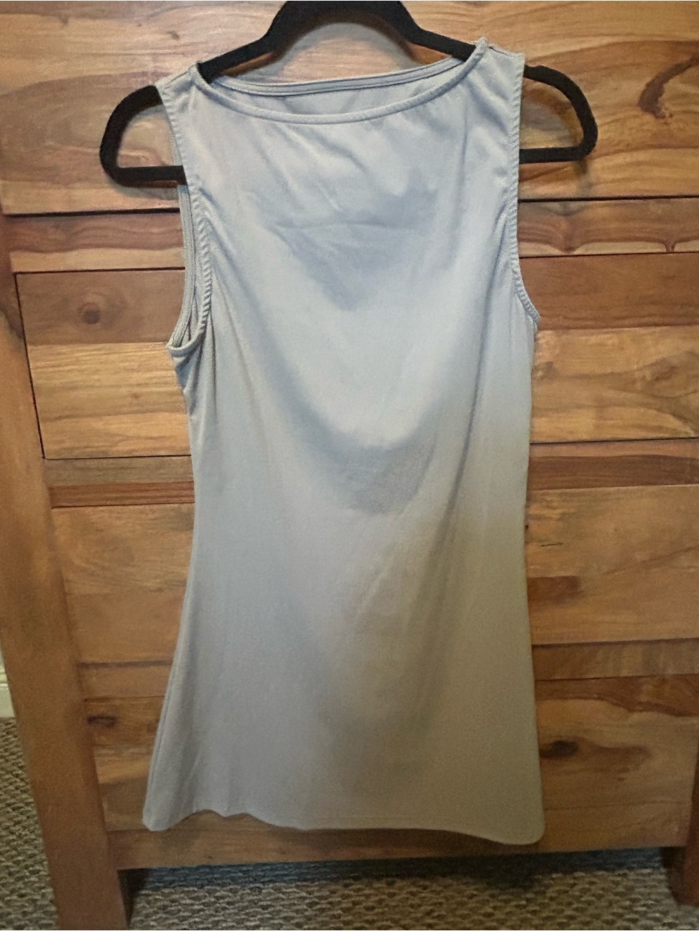 Sleeveless Light Tan Beige Shift Dress